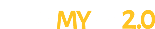 hiremyva 2.0 logo white version