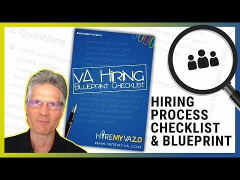 HireMyVA Podcast 136 Hiring Process Checklist and Blueprint